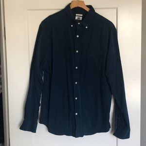 Corduroy Flannel, Blue XL